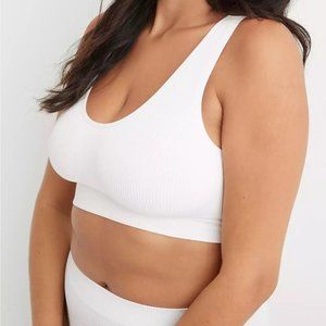 Aerie Seamless Padded Bralette / Crop Top - White - Small - NWT